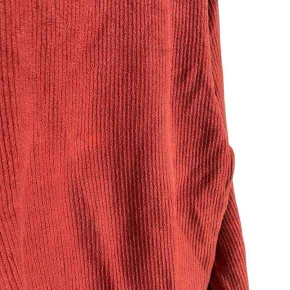 Victoria's Secret PINK Ribbed Washed Campus Oversized Crew Neck Pullover Rust XS - Picture 7 of 8